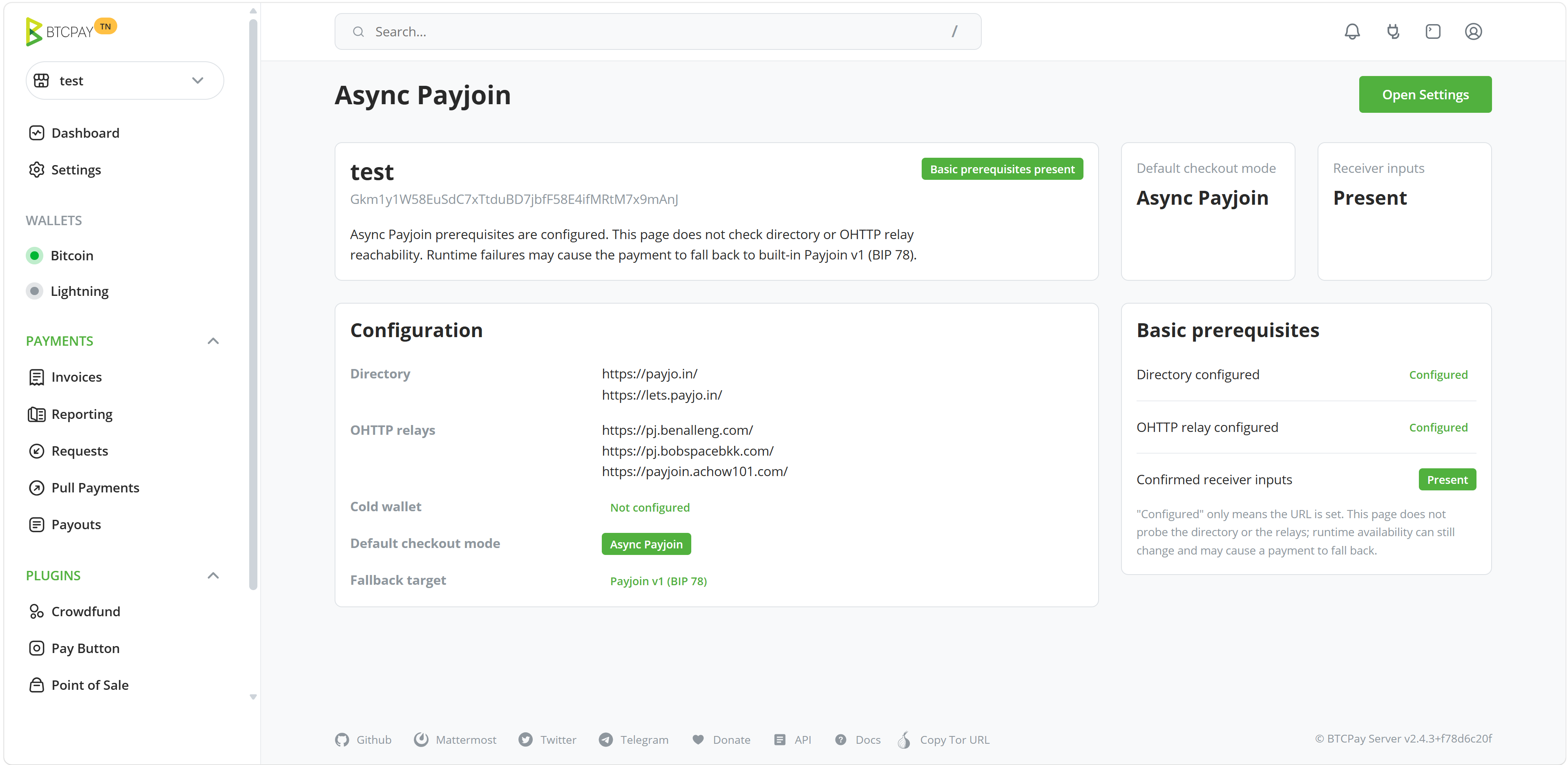 Async Payjoin (Alpha) screenshot 1