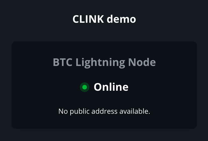 CLINK Lightning (Node, Gateway & Subscriptions Auto-Renew) screenshot 2